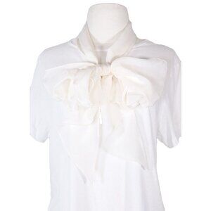 Kit and Ace Unisex Ivory Scarf Brushed Silk Lightweight Rectangle Wrap $118